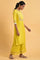 Yellow Embroidered Shantun Festive kurta