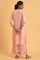 Pink Embroidered Shantun Festive kurta