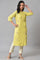 Light Green Embroidered Pintuck Summer kurta