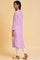 Light Purple Polka Dot Modern kurta