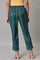 Teal Multi-Coloured Stripe Print Pants