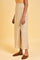 Beige Rayon Flared Kurta and Parallel Pant Set