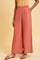 Light Orange Plus Size Parallel Pants