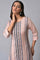 Pink Printed kurta Set