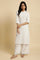 White Printed Summer Kurta Co-Ord Set