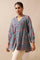 Blue Hand Block Printed Top
