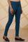 Blue Interlock Ankle Length Winter Tights