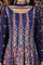 Blue Floral Printed Flared Kalidar Dress and Dupatta Set