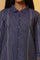 Blue Striped Cotton Shirt Collar Kurta and Palazzo Co-ord Set