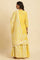 Yellow Chikankari Embroidered Kurta, Sharara And Dupatta Set
