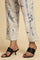 White Sleeveless Tie-Dye Kurta And Pants Set