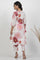 White Bold Floral Printed Kurta And Pants Co-Ord Set