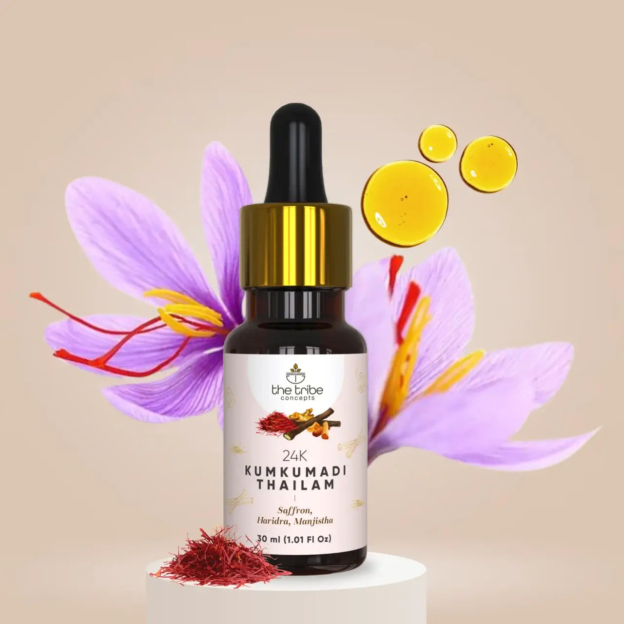 24k Kumkumadi Thailam - Saffron Glow Facial Oil