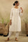 White Chikankari Cotton Kurta