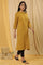 Yellow Stripe Kurta And Trousers Set