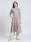 Viscose Medallion Tile Print A-Line Kurta