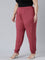 Women Solid Rusty Pink Harem Pants