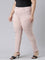 Women Solid Baby Pink Super Stretch Jeggings