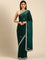 Green shimmer tissue saree with cut Dana & Swarovski embroidery
