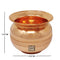 Pure Copper Lota with glossy finish and stripes design