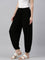 Women Solid Black Harem Pants