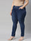 Women Solid Blue Denim Jeggings