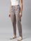 Women Solid Ebony Grey Comfort Fit Cotton Pants