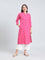 Cotton Ikat Print Straight Kurta