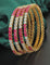 Designer Zirconia Gold Plated Bangles