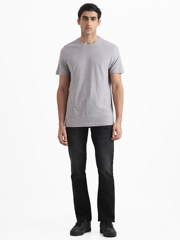 WES Casuals Charcoal Relaxed - Fit Mid - Rise Jeans