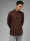 Ascot Solid Brown Relaxed Fit Shirt