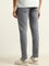 WES Casuals Grey Slim Fit Mid Rise Jeans