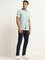 WES Casuals Green Slim-Fit Blended Linen Shirt