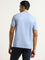 WES Casuals Blue Slim-Fit T-Shirt