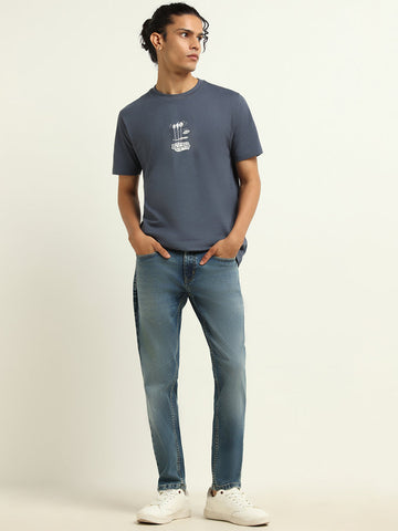 Nuon Blue Slim - Fit Mid - Rise Jeans