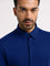 WES Formals Navy Slim-Fit Shirt