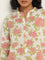 Utsa Multicolour Straight-Fit Botanical Print Cotton Kurta