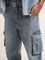 Nuon Blue Relaxed Fit Mid Rise Jeans  