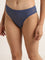 Wunderlove Blue Lace Design Invisible Hi-Leg Brief