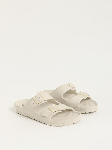 LUNA BLU Off-White Double-Band Flip-Flop