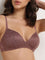 Wunderlove Light Brown Lace Design Padded Bra