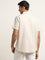 WES Casuals Beige Cotton Relaxed Fit Shirt