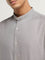 Ascot Grey Relaxed Fit Solid Cotton Shirt