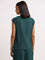 Wardrobe Green Pleated Top