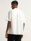 ETA Off-White Self Striped Cotton Blend Relaxed Fit Shirt