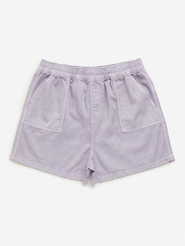 Y&F Kids Lilac Mid-Rise Shorts