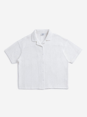 Y&F Kids White Knitted Shirt