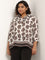 Gia White Printed Blouse