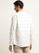 WES Casuals Off-White Checkered Slim Fit Shirt