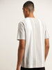 Nuon Grey Stripe Printed Slim Fit T-Shirt